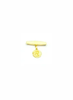 Clearance Alfiler para bebé con medalla ángel yo te cuido oro 18k Más Joyas