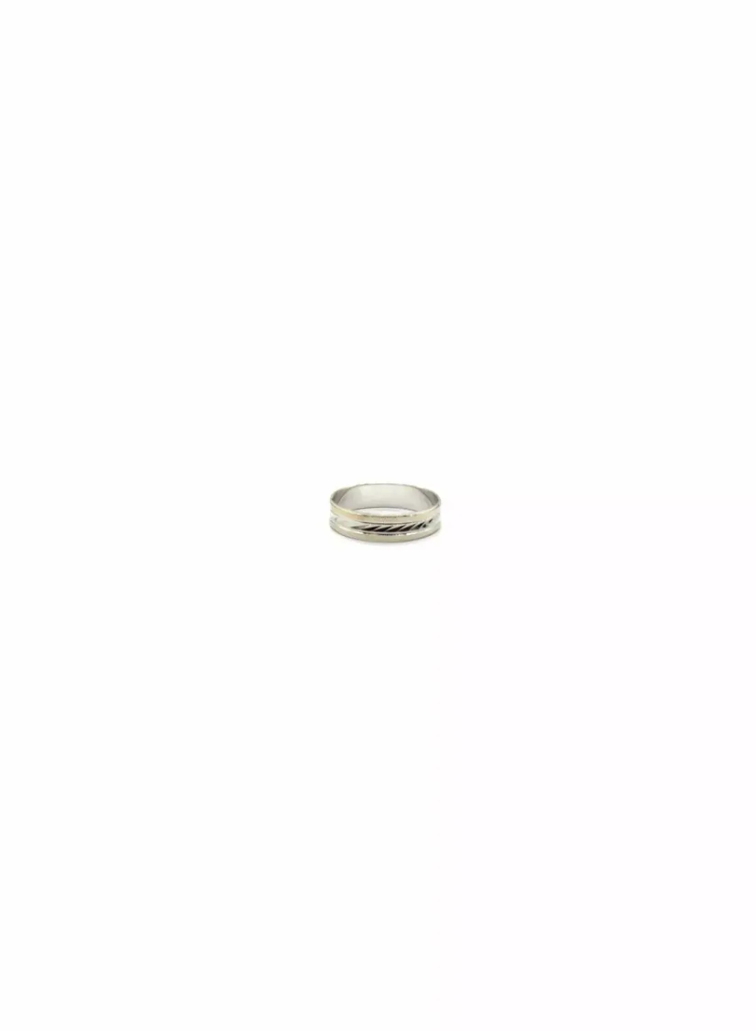 Hot Alianza brillo mate tallada bicolor 18k Alianzas De Oro|Anillos De Oro