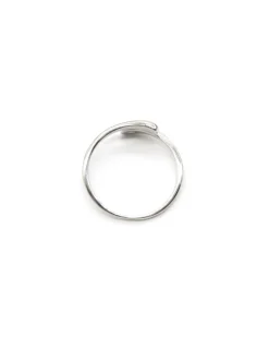 New Anillo abierto ajustable cruzado Plata 925 rodio Anillos De Plata|Anillos