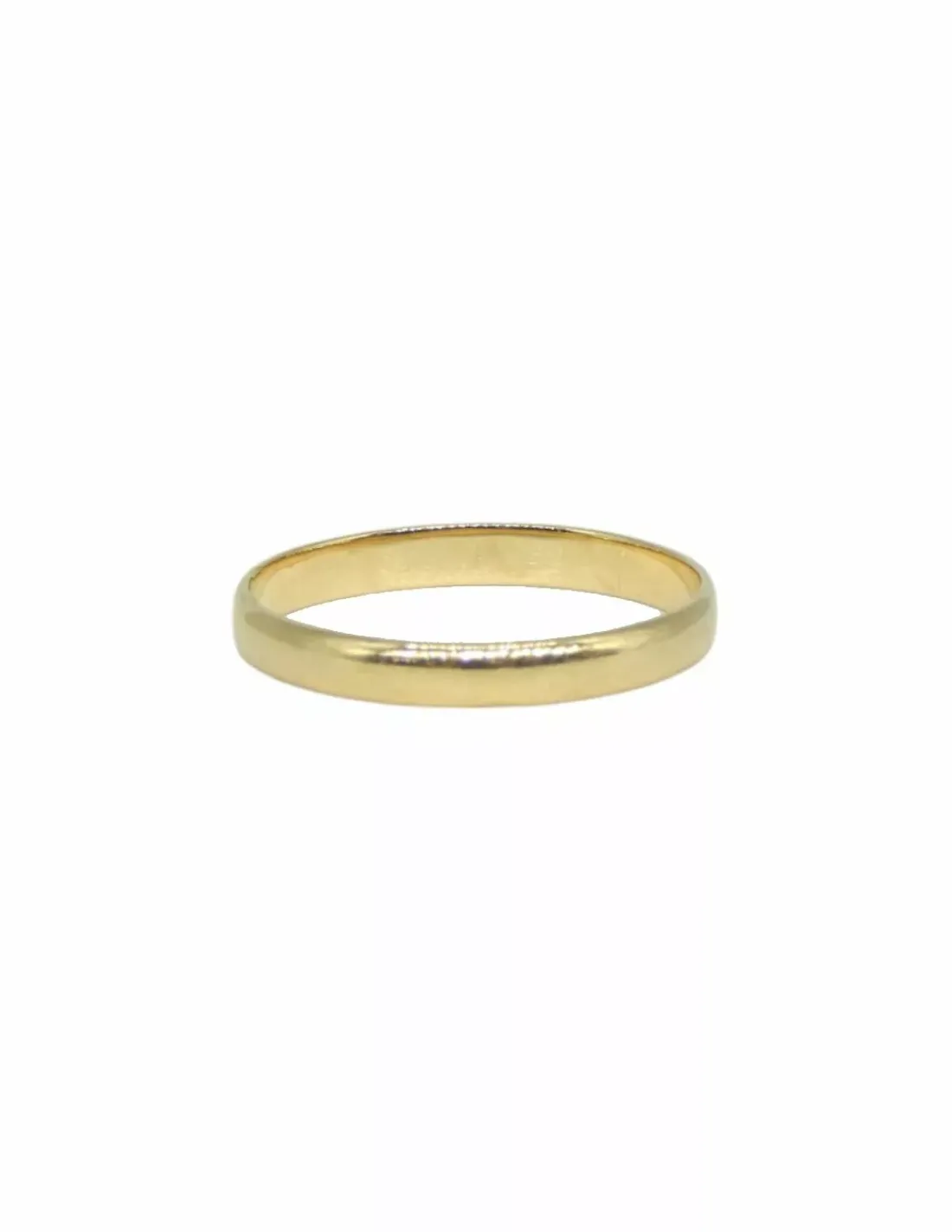 Store Anillo alianza lisa media caña oro 18k - 3mm Alianzas De Oro|Anillos De Oro