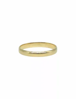 Cheap Anillo alianza lisa media caña de oro 18k - 3mm Alianzas De Oro|Anillos