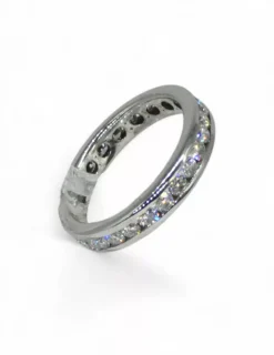 Online Anillo alrededor con diamantes oro blanco 18k - T.12 Anillos De Oro|Anillos