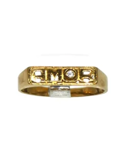 Flash Sale Anillo AMOR en letras oro 18k - T.17 Anillos De Oro|Anillos