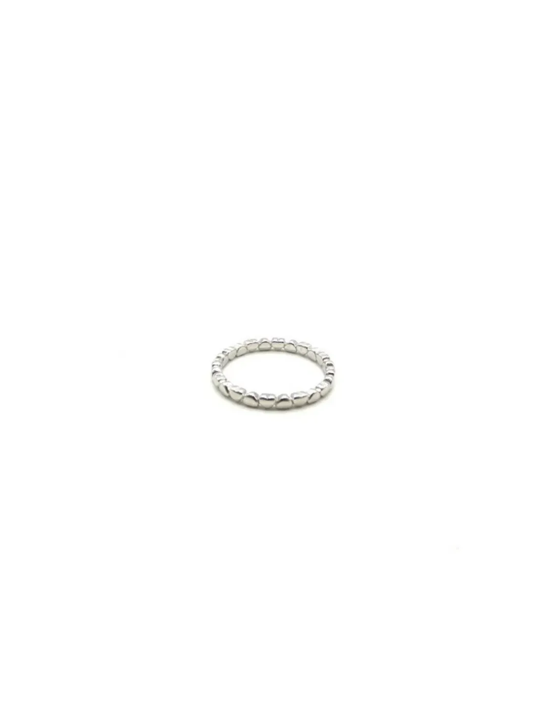 Discount Anillo aro de corazones plata rodiada Anillos De Plata|Anillos