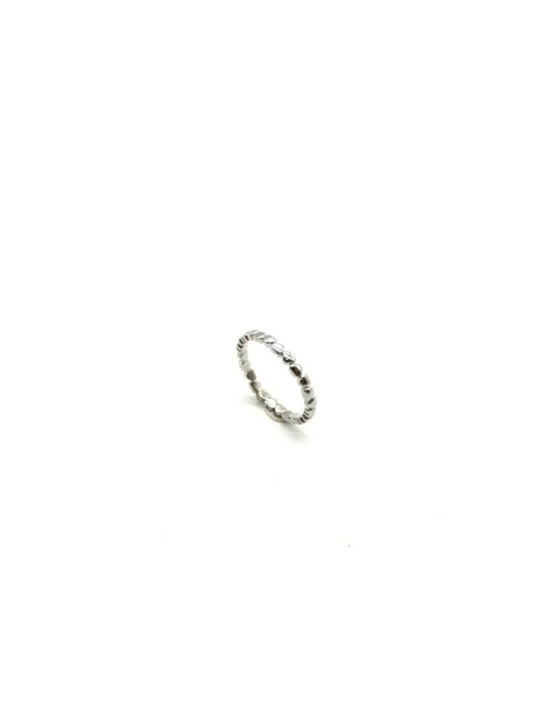 Discount Anillo aro de corazones plata rodiada Anillos De Plata|Anillos
