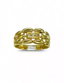 Online Anillo bismark circonitas oro 18k - T.21 Anillos De Oro|Anillos