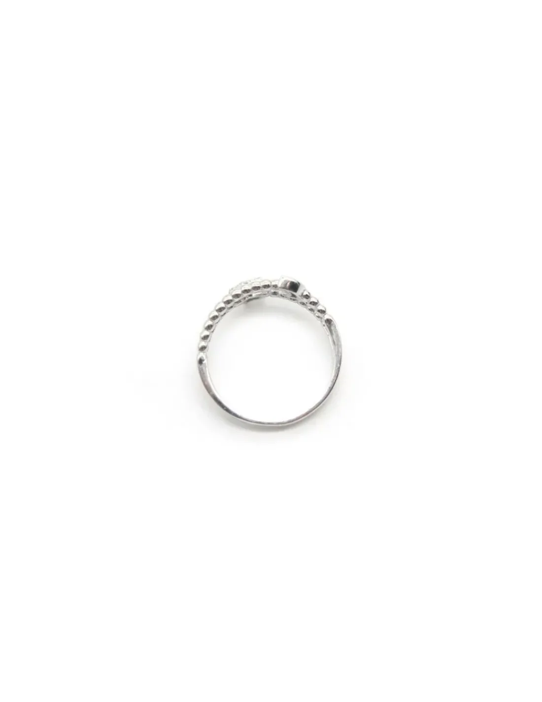 Clearance Anillo bolitas estrella circonitas y luna lisa Plata 925 rodio Anillos De Plata|Anillos