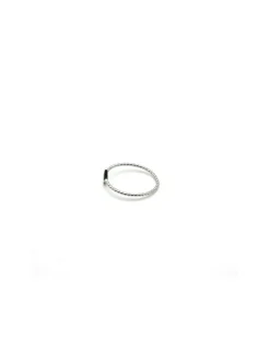 Fashion Anillo bolitas y rombo plata dorada Anillos De Plata|Anillos