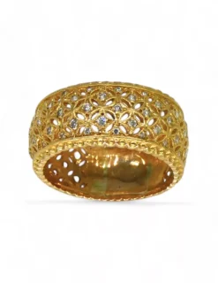 Sale Anillo calado decoración circonitas oro 18k - T.24 Anillos De Oro|Anillos