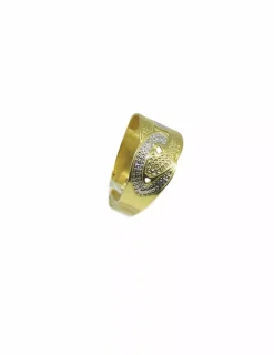 Cheap Anillo calado enlazado bicolor 18k - T.17 Anillos De Oro|Anillos
