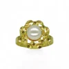 New Anillo calado perla oro 18k - T.17 Anillos De Oro|Anillos