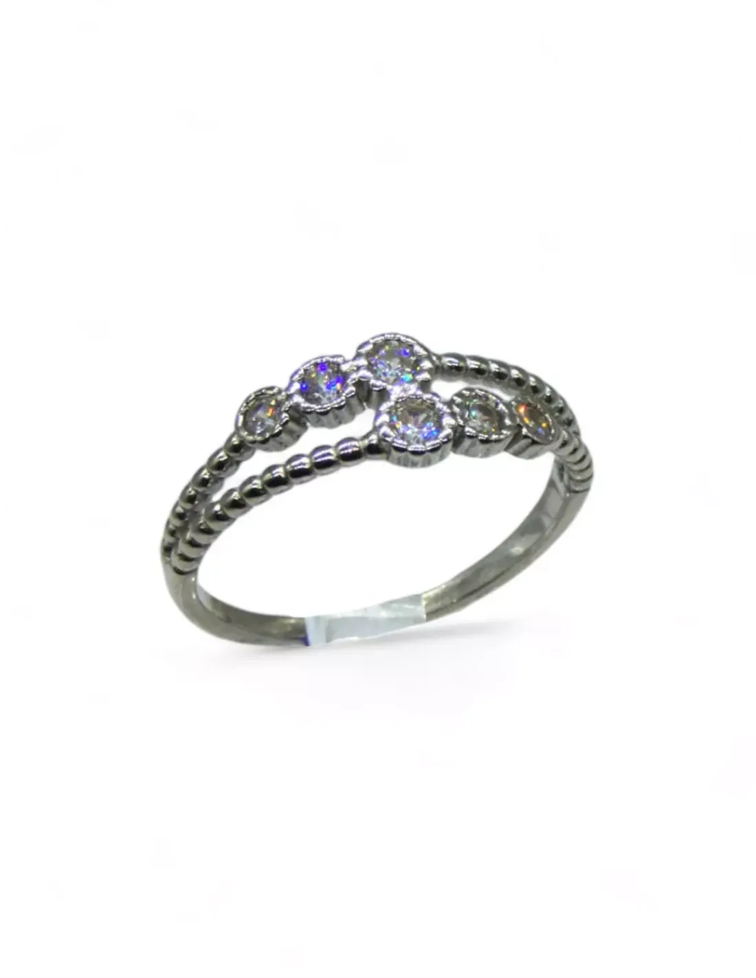 Store Anillo chatones circonitas plata 925 rodio Anillos|Anillos De Plata