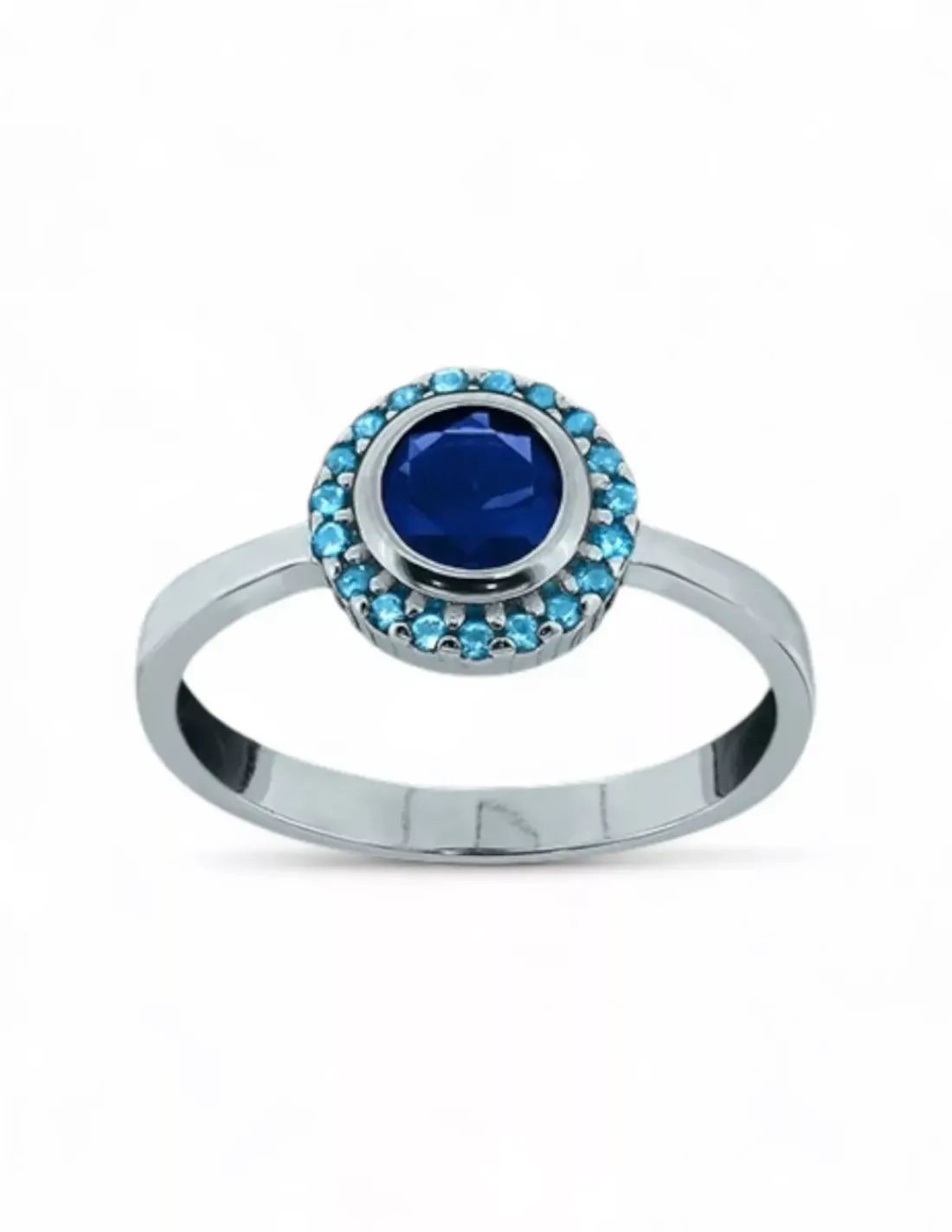 Best Anillo circonita zafiro bocel aguamarina plata 925 Anillos De Plata|Anillos