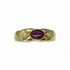 Cheap Anillo con piedra roja oro 18k - T.14 Anillos De Oro|Anillos