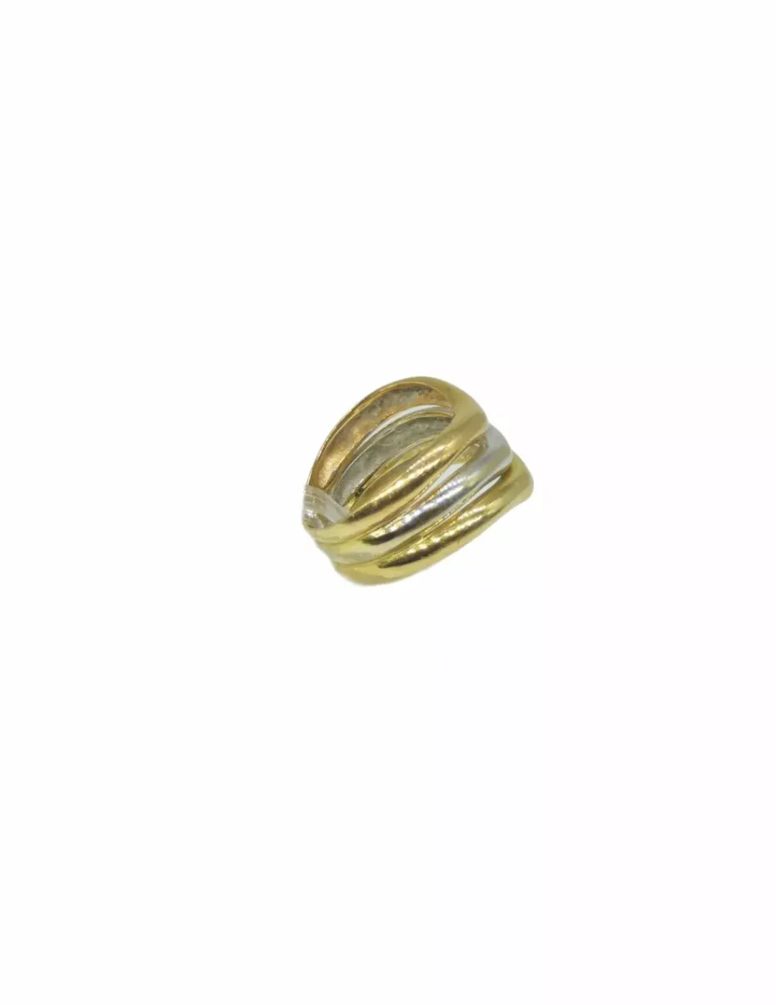 Sale Anillo en pico tricolor oro 18k - T.14 Anillos De Oro|Anillos