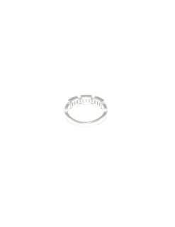 Cheap Anillo en tres monturas circonitas baguette plata Anillos De Plata|Anillos