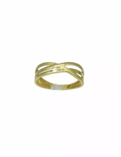 Store Anillo enlazado ondas oro 18k- T.15 Anillos De Oro|Anillos