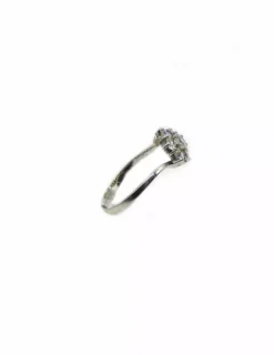 Cheap Anillo flor circonitas oro blanco 18k - T.11 Anillos De Oro Blanco|Anillos