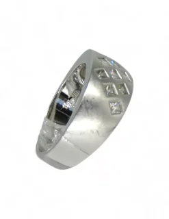 Discount Anillo oro blanco con circonitas 18k - T.13 Anillos De Oro Blanco|Anillos De Oro
