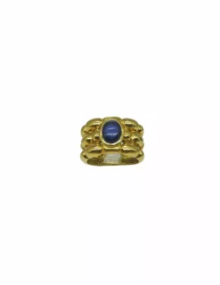 Shop Anillo perla azul relieve oro 18k - T.11 Anillos De Oro|Anillos