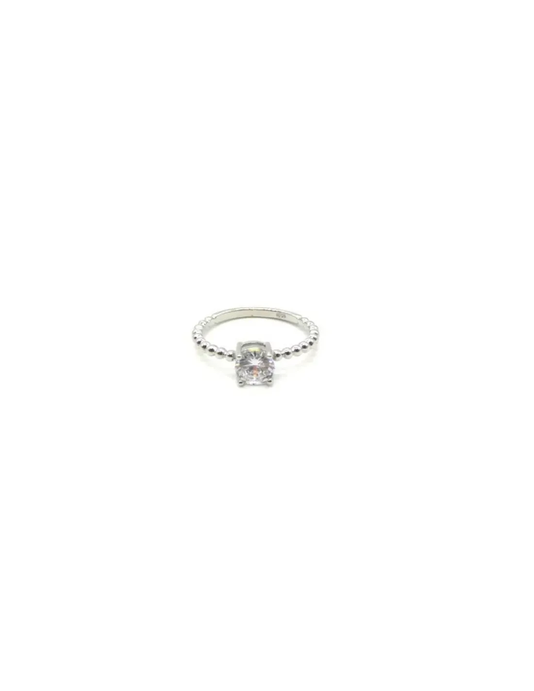 Best Anillo plata bolitas solitario 6mm en cuatro garras Anillos De Plata|Anillos
