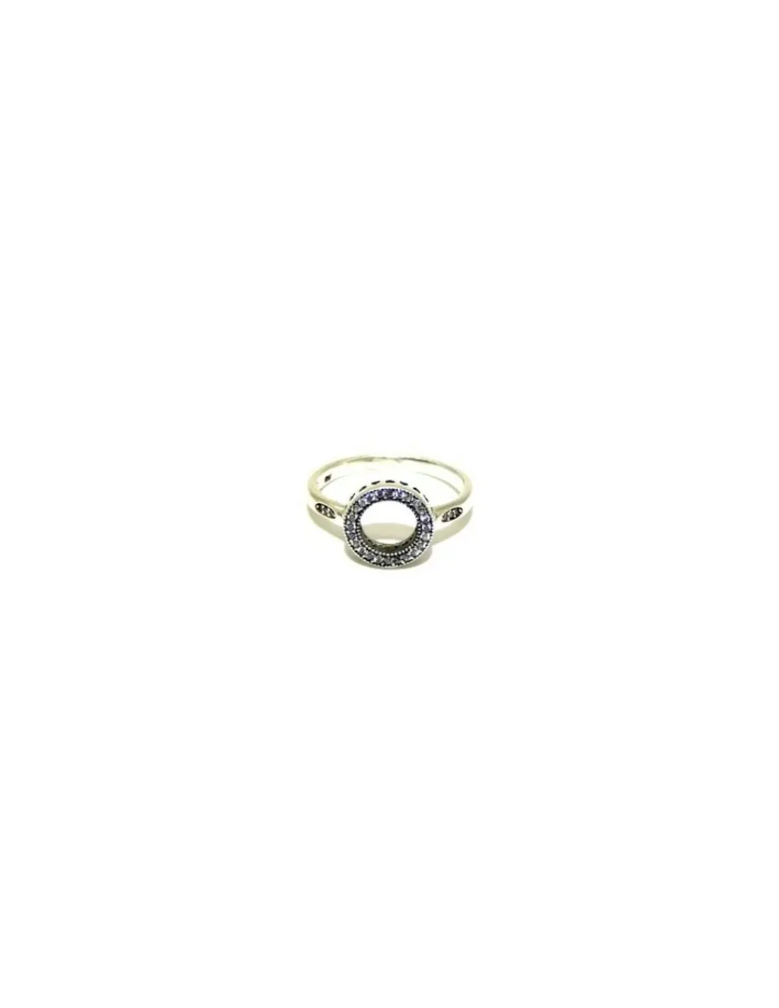 Sale Anillo plata círculo de circonitas y corazones en lateral Anillos De Plata|Anillos