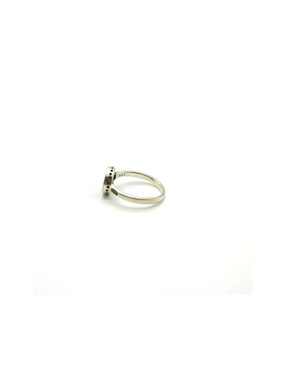 Sale Anillo plata círculo de circonitas y corazones en lateral Anillos De Plata|Anillos