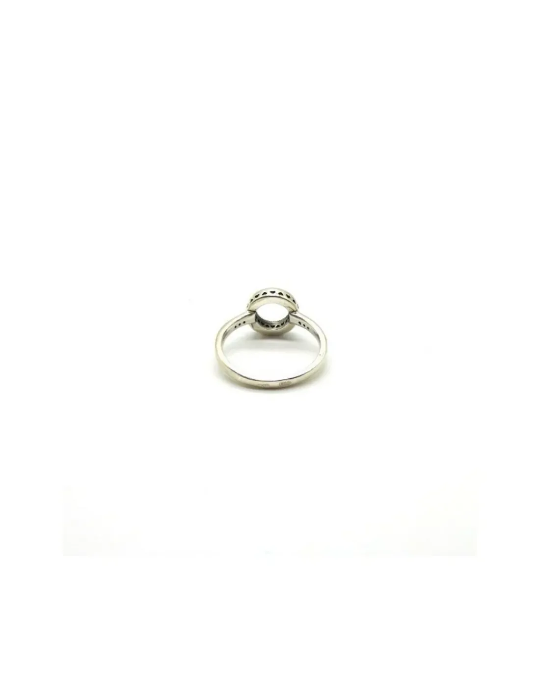 Sale Anillo plata círculo de circonitas y corazones en lateral Anillos De Plata|Anillos