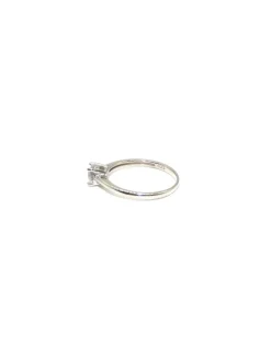 Best Anillo plata liso con circonita 6 mm redonda en 4 garras solitario - T.17 Anillos De Plata|Anillos