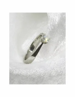 Hot Anillo PLATINO 4 garras diamante 0.40ct- T.14 Platino|Anillos Con Brillantes