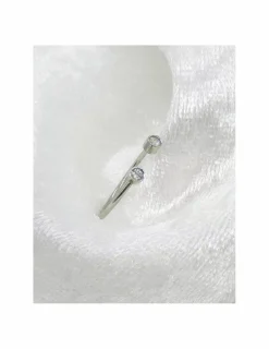 Clearance Anillo PLATINO abierto diamantes 0.06ct- T.11 Platino|Anillos Con Brillantes