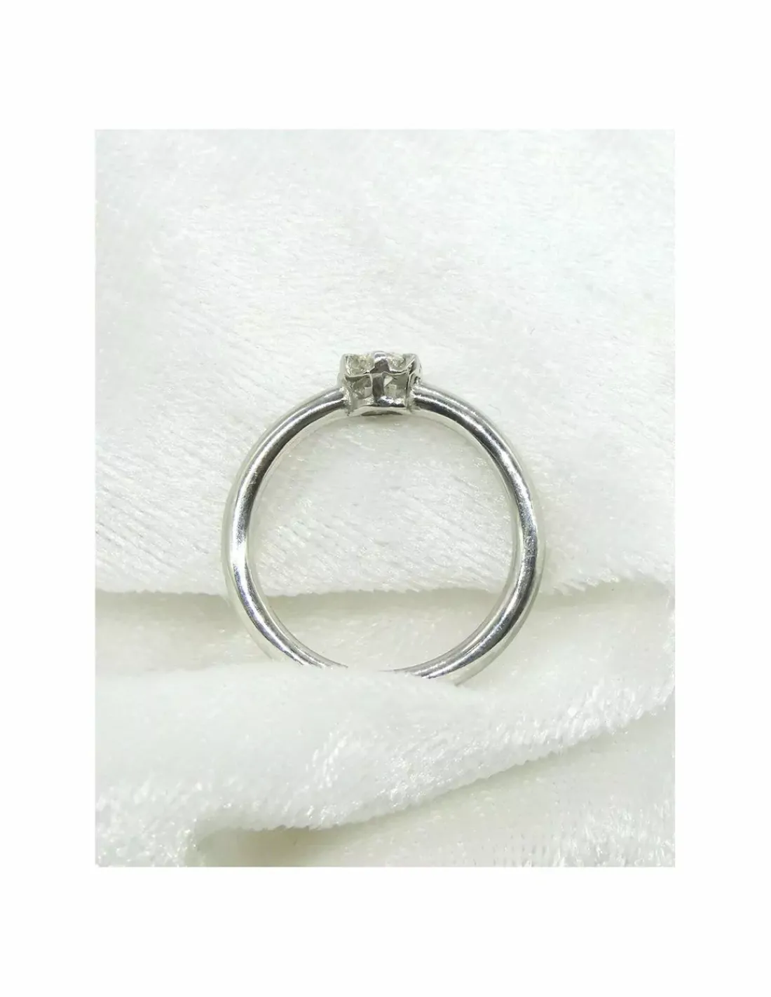 Best Sale Anillo PLATINO flor brillante 0.20ct - T.13 Platino|Anillos Con Brillantes