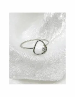 Best Anillo PLATINO triángulo diamante diamante 0.02ct- T.13 Platino|Anillos Con Brillantes