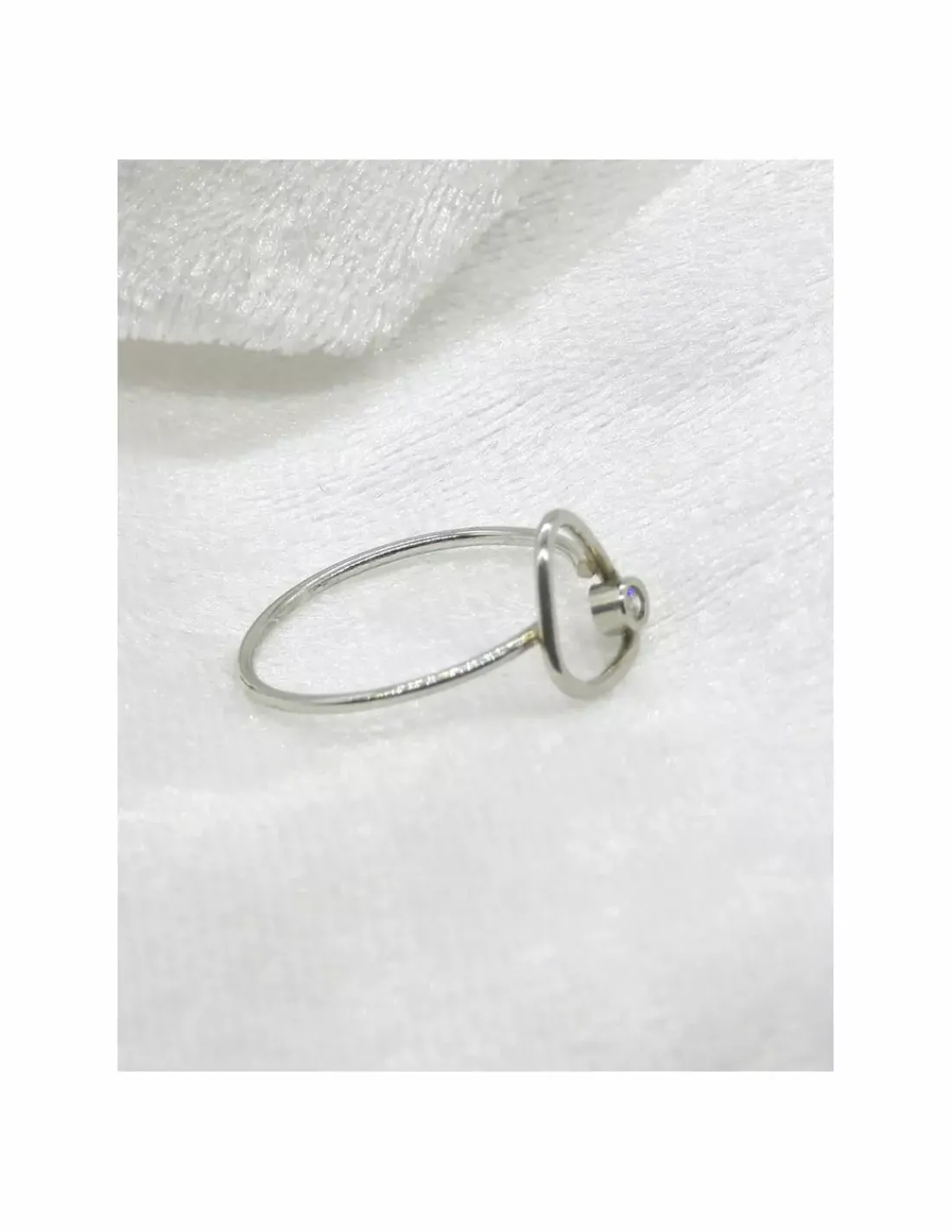Best Anillo PLATINO triángulo diamante diamante 0.02ct- T.13 Platino|Anillos Con Brillantes