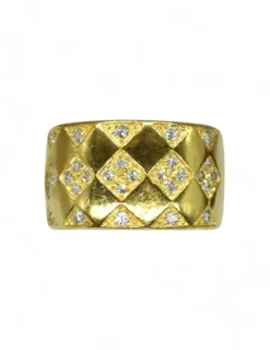 Cheap Anillo rombos circonitas 18k- T.15 Anillos De Oro|Anillos