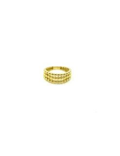 Sale Anillo triple aro bolitas oro 18k - T.13 Anillos De Oro|Anillos