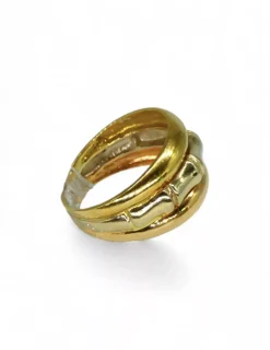 New Anillo triple oro tricolor oro 18k - T.17 Anillos De Oro|Anillos