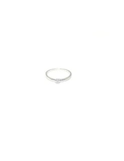 Hot Anillo un lateral rugoso circonita 8 garras plata Anillos De Plata|Anillos