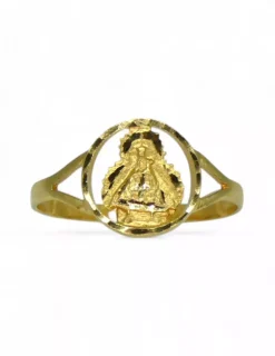Flash Sale Anillo virgen de la cabeza orla oro 18k Anillos De Oro|Anillos