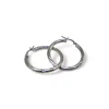 Hot Aro tubo rizado 3x25mm plata 925 Aros De Plata|Aros De Oro