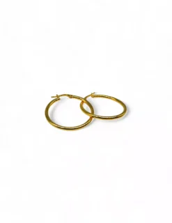 Online Aro tubo 2x29mm plata 925 chapada oro Aros De Plata