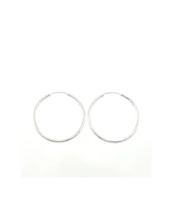 Clearance Aros plata de Ley 35 x 2mm Aros De Plata