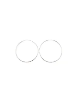 Cheap Aros plata de Ley rodiados tallados - 55mm Aros De Plata