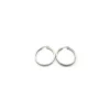 Discount Aros tubo cuadrado plata 33 mm Aros De Plata