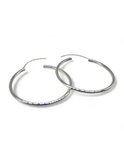 Flash Sale Aros tubo plata 925 - 40x2mm Aros De Plata