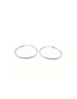 Cheap Aros tubo plata 28x2 mm Aros De Plata