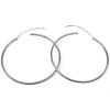 New Aros tubo 60x2mm plata 925 Aros De Plata