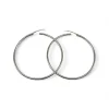 Best Sale Aros tubo 50x2mm plata 925 Aros De Plata