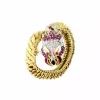 Online Brazalete dragón con rubíes y diamantes oro 18k Pulseras Con Brillantes|Pulseras De Plata