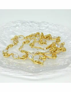 Online Cadena calabrote y circonitas oro 18k - 48cm Gargantillas De Oro
